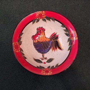 Julie Ueland - Enesco, Rooster Serving Bowl NWOT